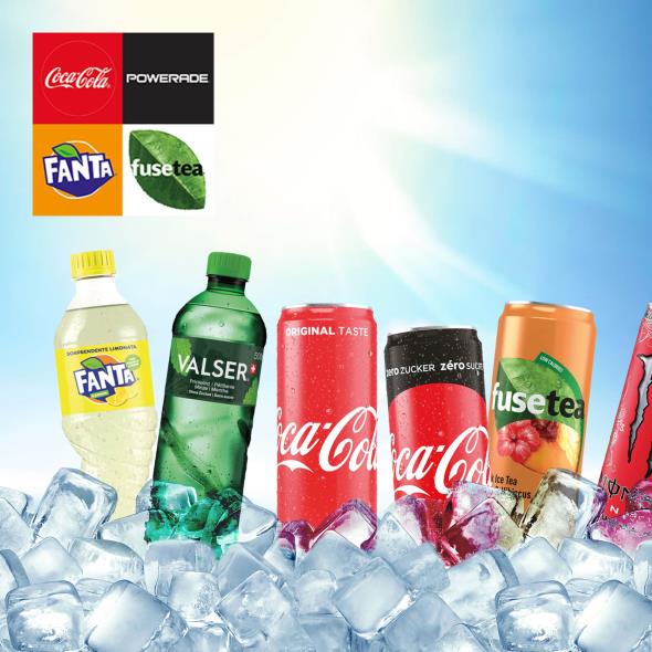 Cola - Fanta - Fusetea - Valser - Monster