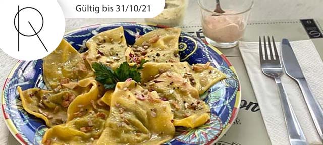 3-Gänger mit hausgemachten Ravioli