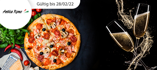 3-Gang-Dinner mit Pizza & Prosecco