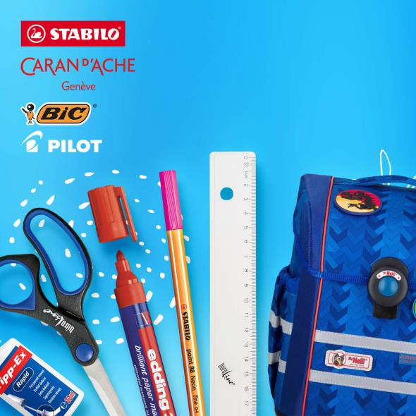 Stabilo, Caran d'Ache, Bic, Pilot