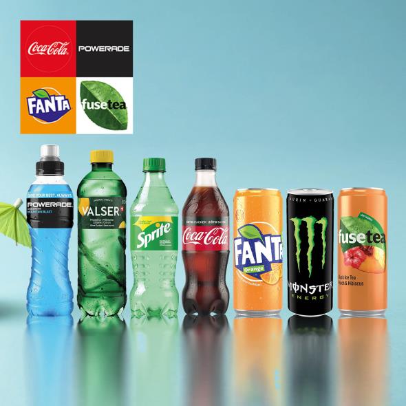 Cola - Fanta - Fusetea - Valser - Monster