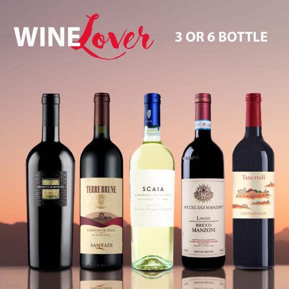 WineLover Selection - 3 or 6 Bottles